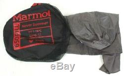Marmot Never Summer Sleeping Bag 0 Degree Down Long/Left Zip /43386/