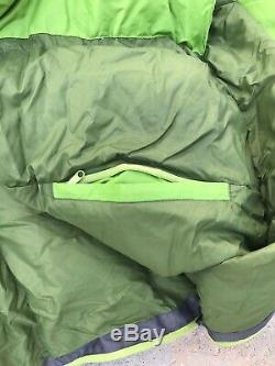 Marmot Never Winter Down Sleeping Bag, 30 degrees F, Green, Right-Z Regular