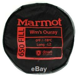 Marmot Ouray Sleeping Bag 0F Down Women's Long/Left Zip /51564/