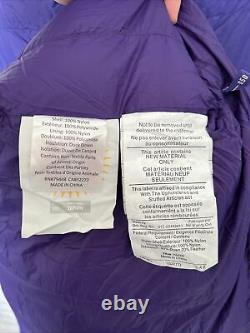 Marmot Ouray Women's Long 0 degree F Right Zip 650 Fill Purple EXCELLENT