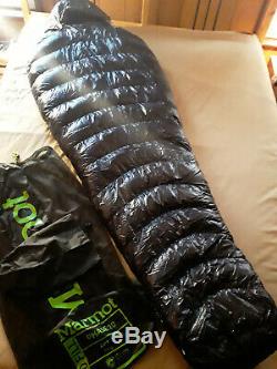 Marmot Phase 20 850fp Goose Down Sleeping Bag Regular Left Zip (nwt)