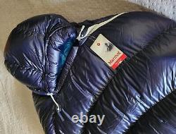 Marmot Phase 20 Long 6'6 Down 850 Arctic Navy Sleeping Bag WithOriginal Price Tag