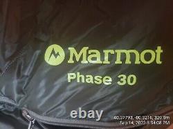 Marmot Phase 30 850 Down Sleeping Bag Long Left NWT