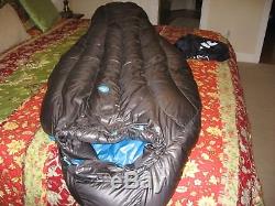 Marmot Plasma 15 degree Long Sleeping bag 875 Goose Down Fill Pertex Quantum