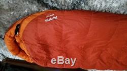 Marmot Rampart 5 degree down 650 sleeping bag long 6' 6 New