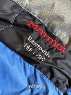 Marmot Sawtooth 15 degree Goose Down Sleeping Bag. Long