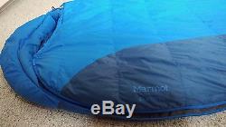 Marmot Sawtooth 15 down degree sleeping bag with granite gear compression sack