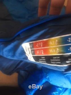 Marmot Sawtooth 20 Regular 650 fill down sleeping bag blue barely used
