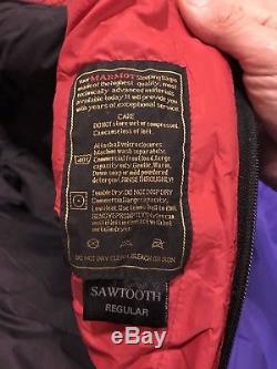 Marmot Sawtooth Mummy, Regular, Right-Zip, Down Sleeping Bag Excellent Condition