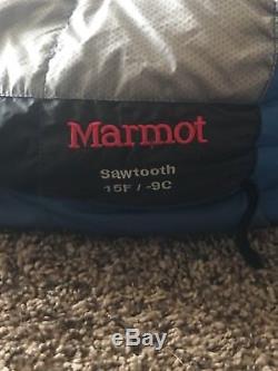 Marmot Sawtooth Sleeping Bag, Regular Length, 15 Degree, Down