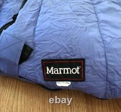 Marmot Sleeping Bag Blue Goose Down. Long (See Description)