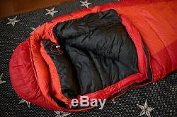 Marmot Womens Teton Down Sleeping Bag, 0 degree F (-18C), Red, Regular