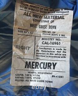 Mercury (Rare) White Goose Down Filling Adult Backpacking Sleeping Bag 32X84