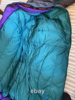 Mont Adventure Equipment Telemark Sleeping Bag Down Fill Long RH VGUC