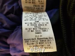 Mont Bell Arctic Down Suit size XL with 230g overfill. Parka sleeping bag