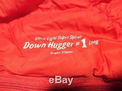 Montbell Super Spiral Down Hugger #1 MINUS 10 Sleeping Bag Long AWARD WINNING