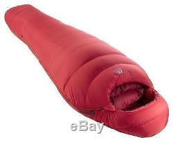 Mountain Equipment Glacier Expedition Down Sleeping Bag Imperial Red LH Zip