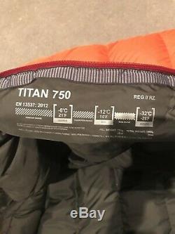 Mountain Equipment TITAN 750 Down Sleeping Bag Orange