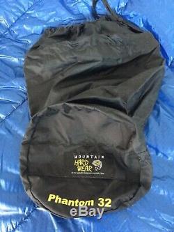 Mountain Hardware Phantom 32 Down Sleeping Bag 800 Fill Goose Light 78x32