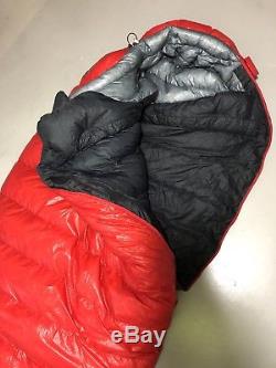 Mountain Hardwear 800 Fill Goose Down Sleeping Bag Phantom 0 LG 84''x31''LH Used