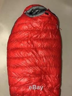 Mountain Hardwear 800 Fill Goose Down Sleeping Bag Phantom 0 LG 84''x31''LH Used