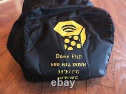 Mountain Hardwear Down Flip 35 / 50 Sleeping Bag Reversible & Opens to Blanket