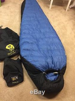 Mountain Hardwear Phantom 15, 800 Fill Down Ultralite Sleeping Bag RH Zip 78