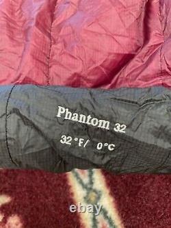 Mountain Hardwear Phantom 32 Down 800 Fill Sleeping Bag EUC Regular Length