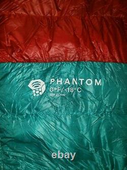Mountain Hardwear Phantom Sleeping Bag 850 Down 0F -18C Long RH NEW