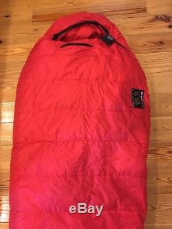 Mountain Hardwear Tioga SL 0 Down Long Left Zip Sleeping Bag EUC