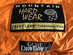 Mountain Hardwear down sleeping bag -20f King Tut with Crazy Legs and Gore Dryloft