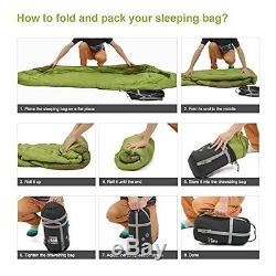 Mountaintop 32 deg F Ultra weight Mummy Down Sleeping Bag for Backpacking's Camp