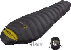 Mountaintop Ultralight Mummy Down Sleeping Bag 650 Fill Power Duck Down Sui