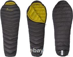 Mountaintop Ultralight Mummy Down Sleeping Bag 650 Fill Power Duck Down Sui