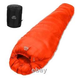 Mummy Sleeping Bag3-4 Season Camping Sleeping Bag for Adults-14? Orange-Down