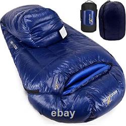 Mummy Sleeping Bag 20 Degree F, 750FP 95% Down, Backpacking & Camping