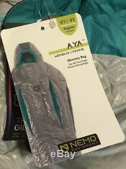 NEMO Aya 15 NEW womens down sleeping bag Backpacking Ultralight