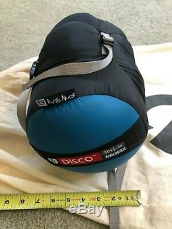 NEMO DISCO 30 DOWN SLEEPING BAG SPOON SHAPE. Excellent Condition