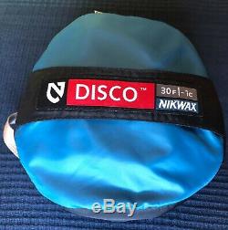 NEMO Disco Mens 30 Degree Sleeping Bag Regular Left Zip Key Lime / Deep Sea
