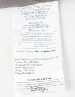 NEMO Equipment Inc. Ramsey 15 Sleeping Bag 15 Degree Down Reg /41202/