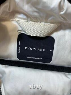NEW Everlane The ReDown Sleeping Bag Puffer in Bone Size M #C1313