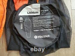 NEW Marmot Lithium 800 Down 0 Degree Sleeping Bag Long