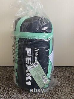 NWT Coleman PEAK1 20°F Mummy Down Sleeping Bag Regular