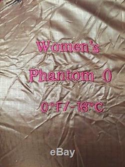 NWT Mountain HardWear Women PHANTOM 0F/-18C Reg 800 Fill Down Sleeping Bag $650