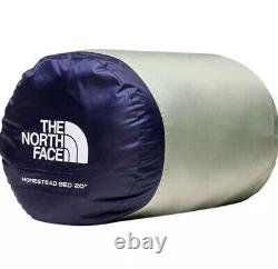 NWT The North Face Homestead Bed 20F / -7C Sleeping Bag Regular Tea Green Navy