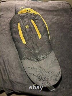 Nemo Sonic 0 Degree Down Mummy Sleeping Bag Camping Size Short New, Patched