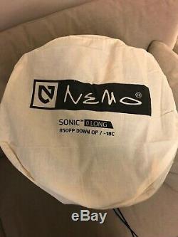 Nemo Sonic 0 Degree Down Sleeping Bag, Long