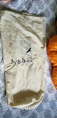 Nemo Tango Duo Slim 30F 700 Down Comforter Sleeping Bag WithHood & Bags