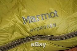 New Marmot Hydrogen Size Long Down Sleeping Bag 800 Fill Left Zip $349