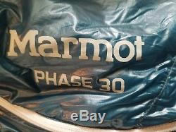 New Marmot Phase 30 sleeping bag 850 Down Defender Pertex shell Reg only 18 oz